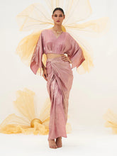 satin shimmer skirt